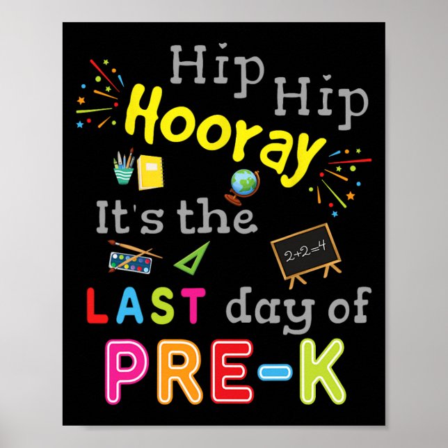Affiche Jour De La Graduation De L'École Funny Pré K Ensei (Devant)