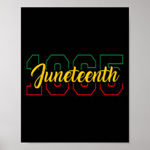 Affiche Jour de la liberté 19 juin 1865 Afro-Américain Jun