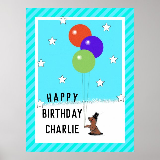 Affiche Jour de la marmotte Anniversaire (Devant)