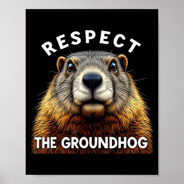 Affiche Jour de la marmotte Respectez la marmotte _2  (Devant)