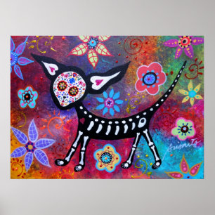 Affiche Jour de la peinture morte de chien de chiwawa