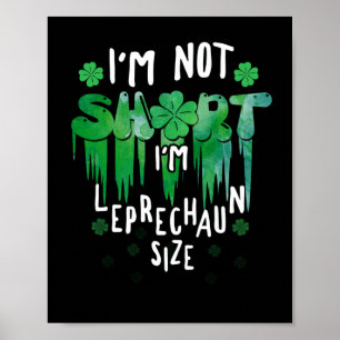 Affiche Jour de la Saint Patrick de taille Leprechaun pas