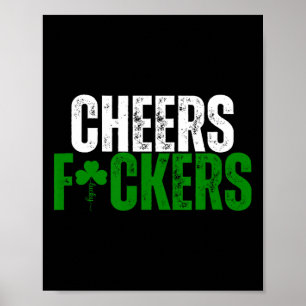 Affiche Jour de la Saint Patrick Fckers Hommes Femmes Bièr