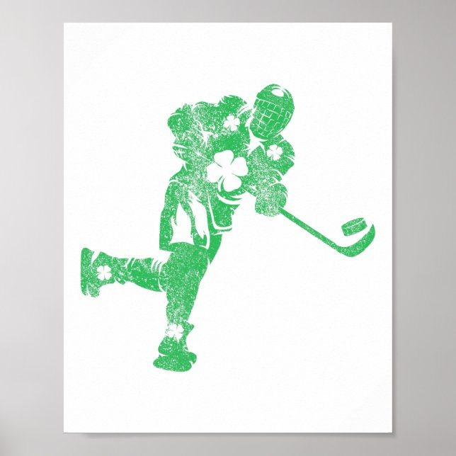 Affiche Jour de la Saint Patrick Hockey Irlandais garçons  (Devant)
