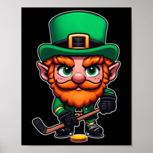 Affiche Jour de la Saint Patrick Irlandais Leprechaun Jock