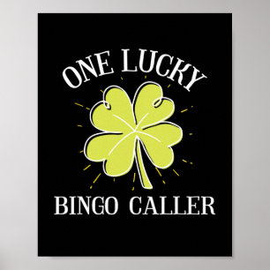 Affiche Jour de la Saint Patrick Lucky Bingo Caller Cadeau