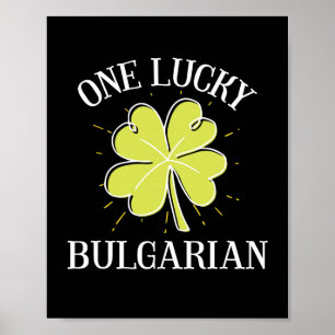 Affiche Jour de la Saint Patrick Lucky cadeau bulgare