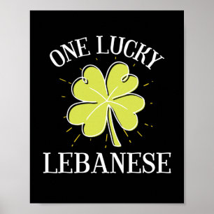 Affiche Jour de la Saint Patrick Lucky cadeau libanais