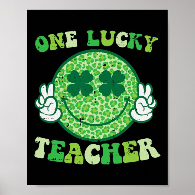 Affiche Jour de la Saint-Patrick Prof de chance Sourire Pa (Devant)