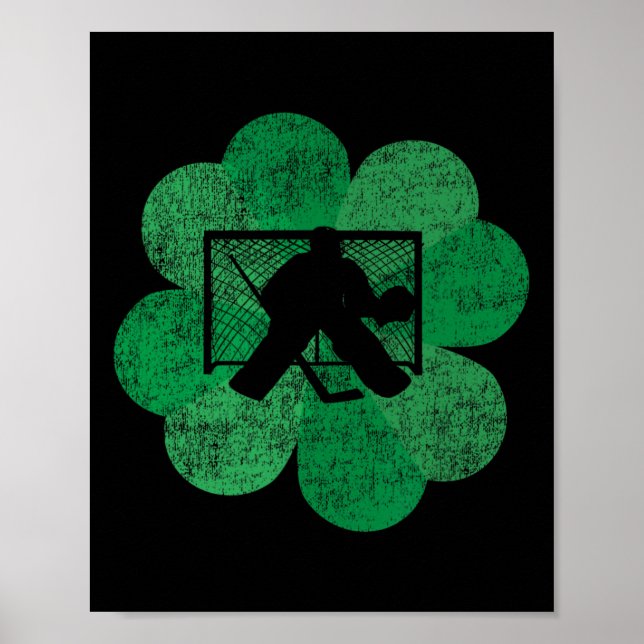 Affiche Jour de la Saint Patrick quatre feuilles Clover -  (Devant)