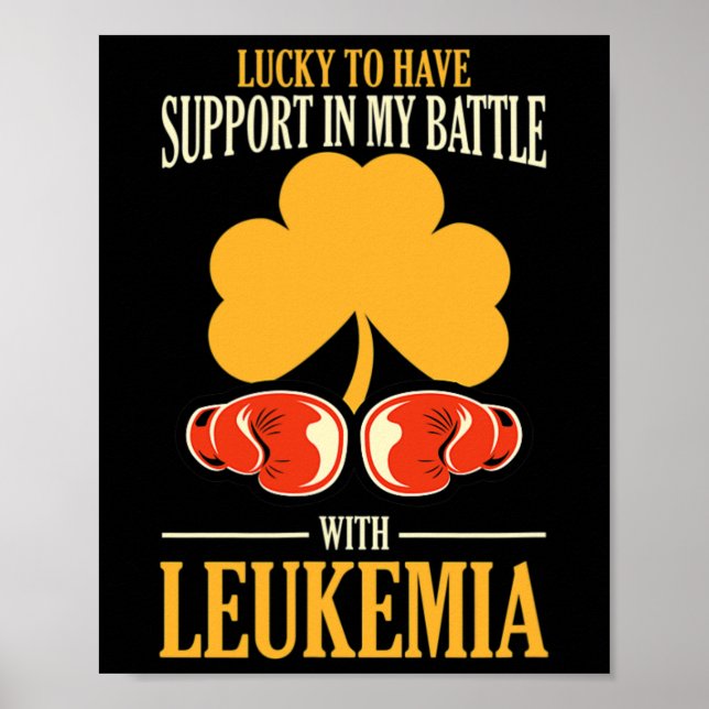 Affiche Jour de la Saint Patrick quatre feuilles de fermet (Devant)