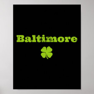 Affiche Jour de la Saint Patrick Shamrock de la fierté irl