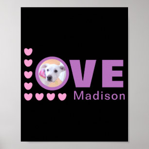 Affiche Jour de la Saint-Valentin Lavande Amour de Chiots