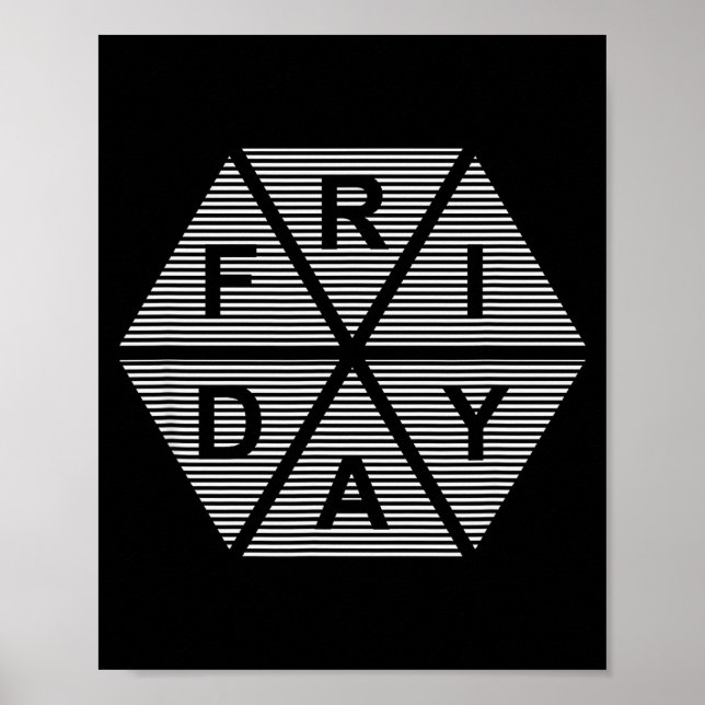 Affiche Jour de la semaine vendredi  (Devant)