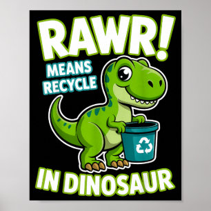 Affiche Jour de la Terre 2026 rawr signifie recycler chez 