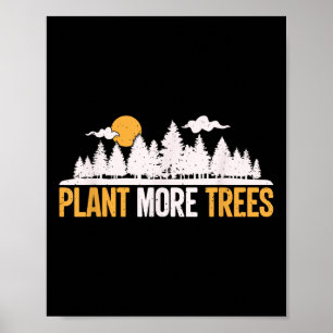 Affiche Jour de la Terre - Plantez plus d'arbres Câlin d'a