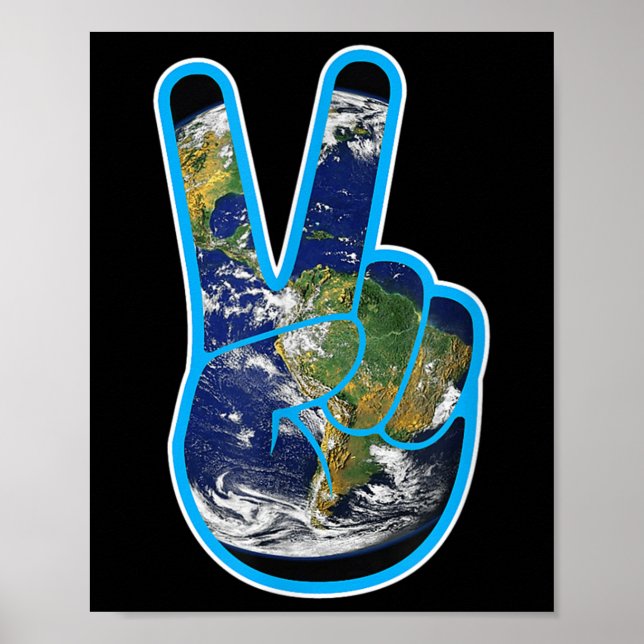 Affiche Jour de la Terre Protection Climatique Changement  (Devant)