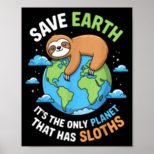 Affiche Jour de la terre sauver la terre la seule planète
