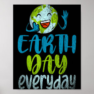 Affiche Jour de la Terre Tous les jours Anniversaire de la
