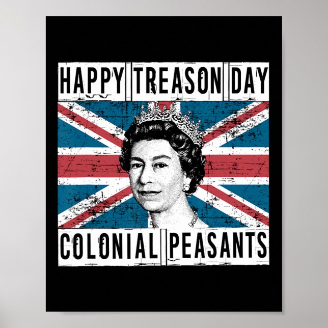 Affiche Jour de la trahison 4 juillet britannique (Devant)