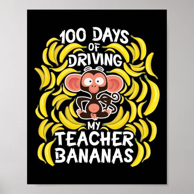 Affiche Jour De L'École 100 Jours De Conduite Mon Enseigna (Devant)