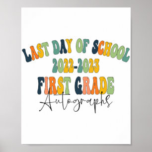 Affiche Jour De L'École 1Er Année Autographes De Première