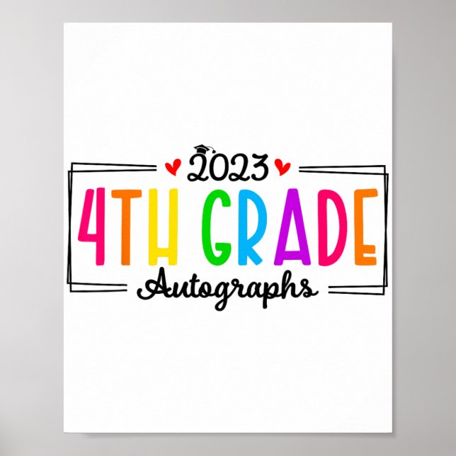 Affiche Jour De L'École 2023 Autographe 4ème Graduation (Devant)