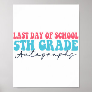 Affiche Jour De L'École Autographe 2023 Pour 5E Année