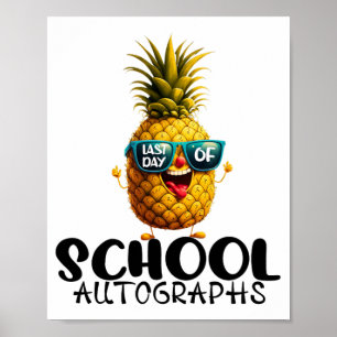 Affiche Jour De L'École Autographe 2024 Graduation Garçons
