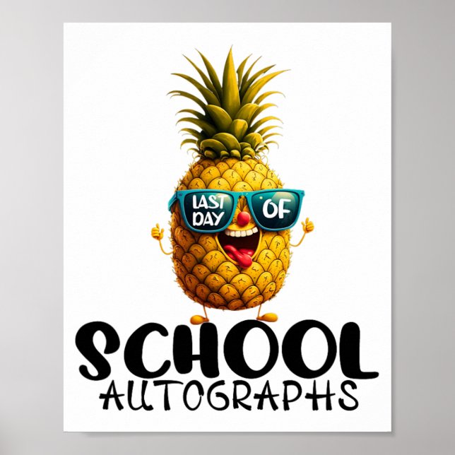 Affiche Jour De L'École Autographe 2024 Graduation Garçons (Devant)