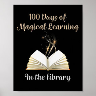 Affiche Jour De L'École Bibliothèque Magique Apprentissage