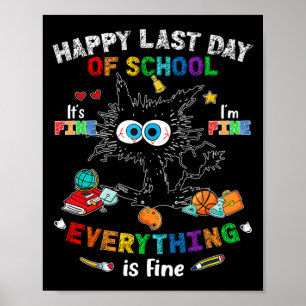 Affiche Jour de l'école Chat Noir C'est très bien Je vais