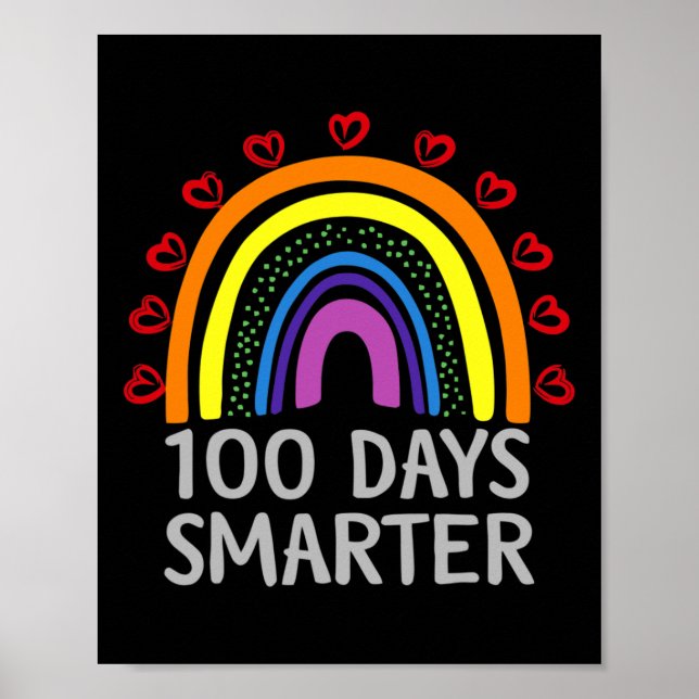 Affiche Jour De L'École Costume Enseignant 100 Jours Smart (Devant)