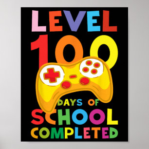 Affiche Jour De L'École Enseignants Élèves Enfants 100 Jou