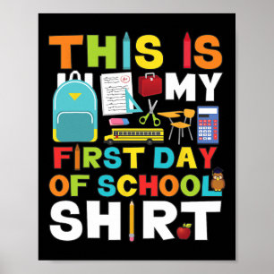 Affiche Jour De L'École Garçons Filles Retour À L'École