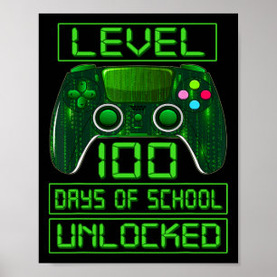 Affiche Jour De L'École Garçons Niveau 100 Jours De Déverr