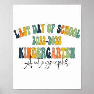 Affiche Jour De L'École maternelle Autographes 2023