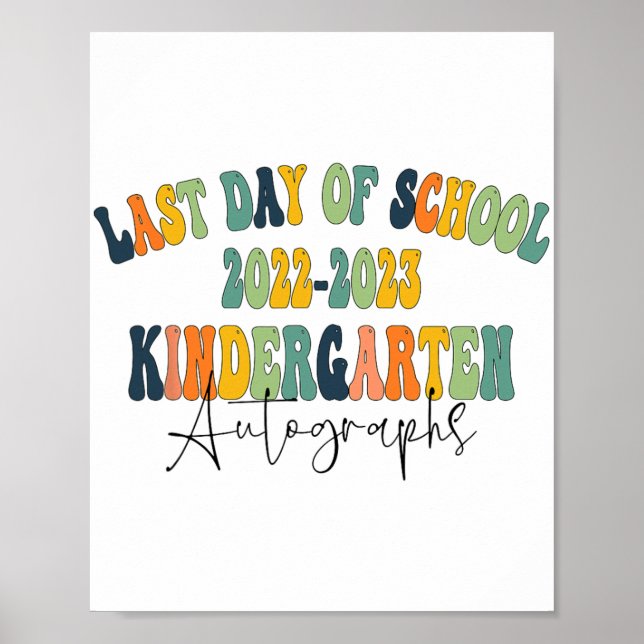Affiche Jour De L'École maternelle Autographes 2023 (Devant)