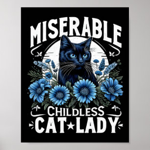 Affiche Jour de l'élection Chat Dames Misérable Chat Enfan