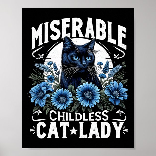 Affiche Jour de l'élection Chat Dames Misérable Chat Enfan (Devant)