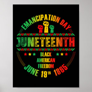 Affiche Jour de l'Émancipation 19 juin 1865 M Noir
