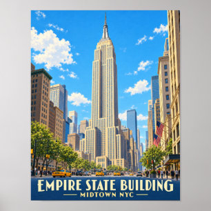 Affiche Jour de l'Empire State Building dans le Midtown