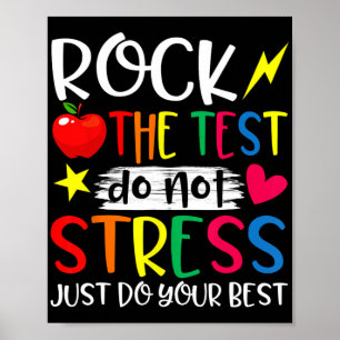 Affiche Jour de l'examen de rock Enseignant de jour
