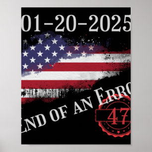 Affiche Jour De L'Inauguration 20 Janvier 2025 Fin D'Une E