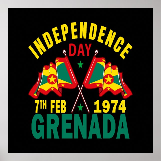 Affiche Jour de l'indépendance de la Grenade (Devant)