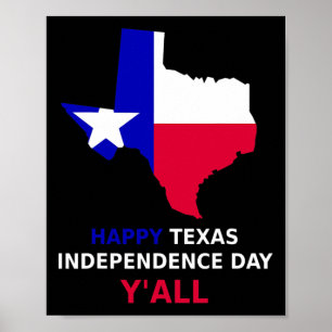Affiche Jour de l'indépendance du Texas