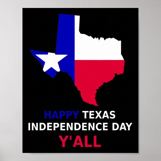 Affiche Jour de l'indépendance du Texas (Devant)