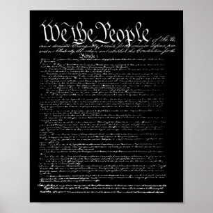 Affiche Jour de l'indépendance Préambule de la Constitutio