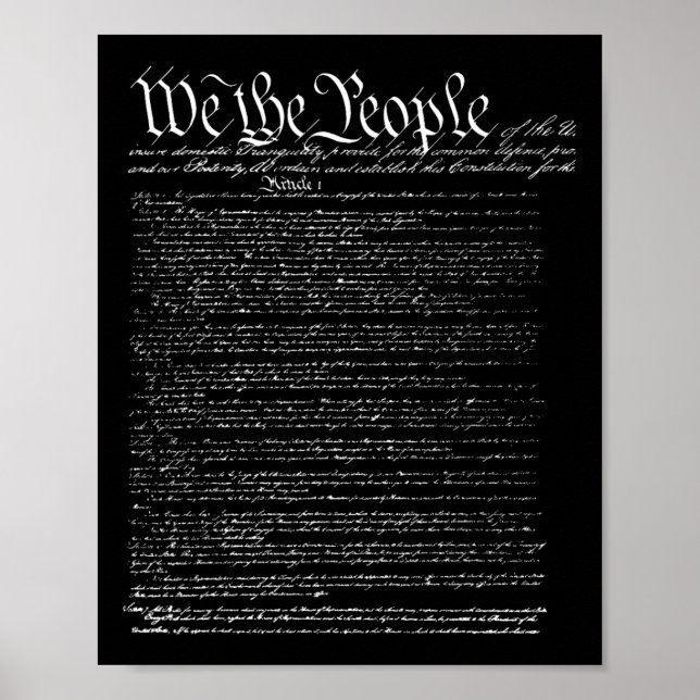 Affiche Jour de l'indépendance Préambule de la Constitutio (Devant)
