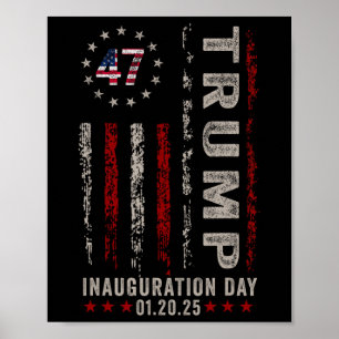 Affiche Jour de l'investiture de Trump 2025 Mémorabilia Dr